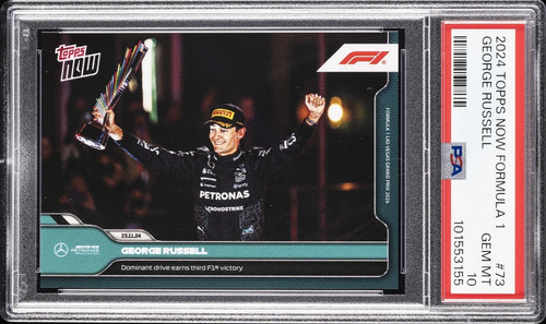 2024 Topps Now Formula 1 George Russell #73 card