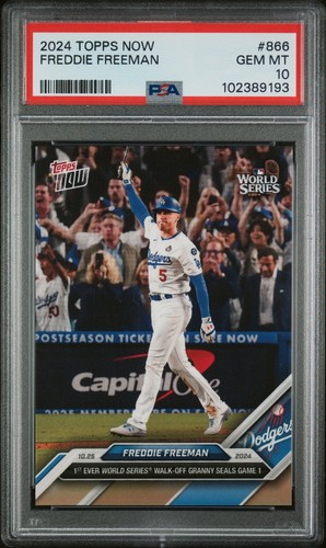 2024 Topps Now Freddie Freeman #866 card