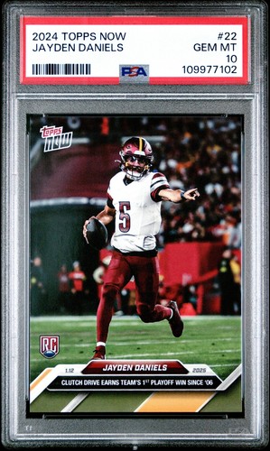 2024 Topps Now Jayden Daniels #22 card