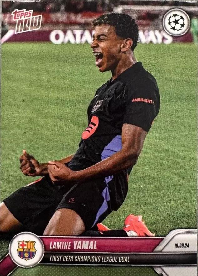 2024 Topps Now MLS Lamine Yamal #17 card