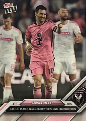 2024 Topps Now MLS Lionel Messi #70 card