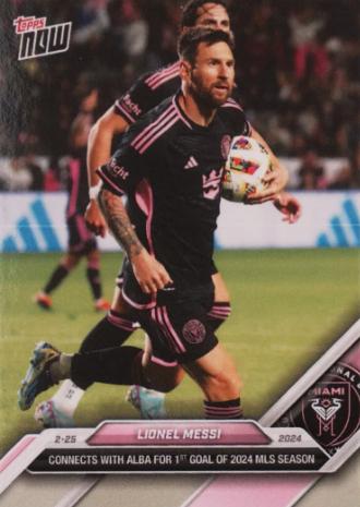 2024 Topps Now MLS Lionel Messi #9 card