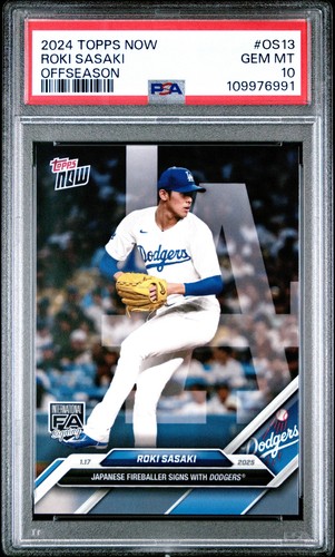2024 Topps Now Roki Sasaki #OS-13 card