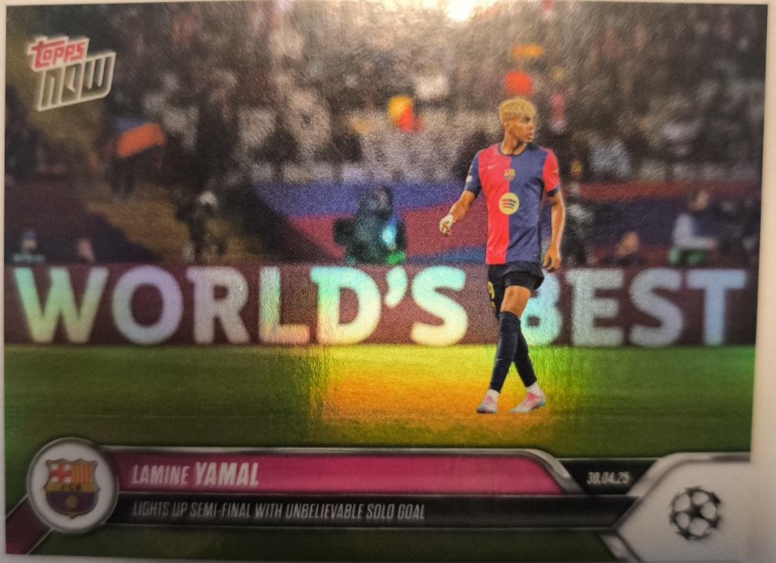 2024 Topps Now UCL Lamine Yamal #148 card