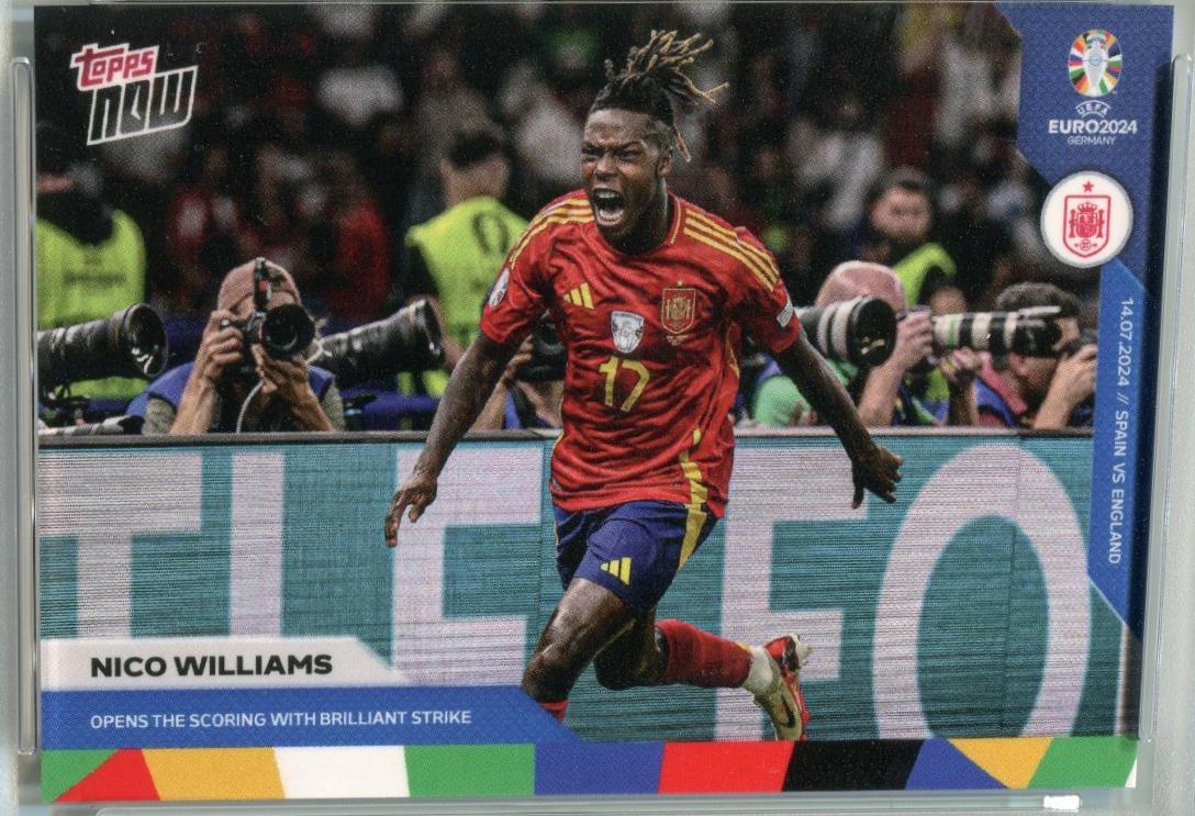 2024 Topps Now UEFA EURO Nico Williams #64 card