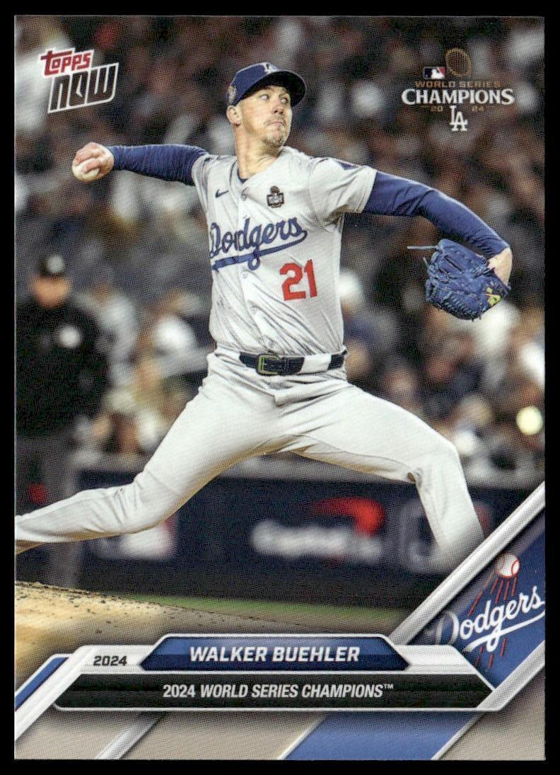 2024 Topps Now World Series Walker Buehler #WS-8 card