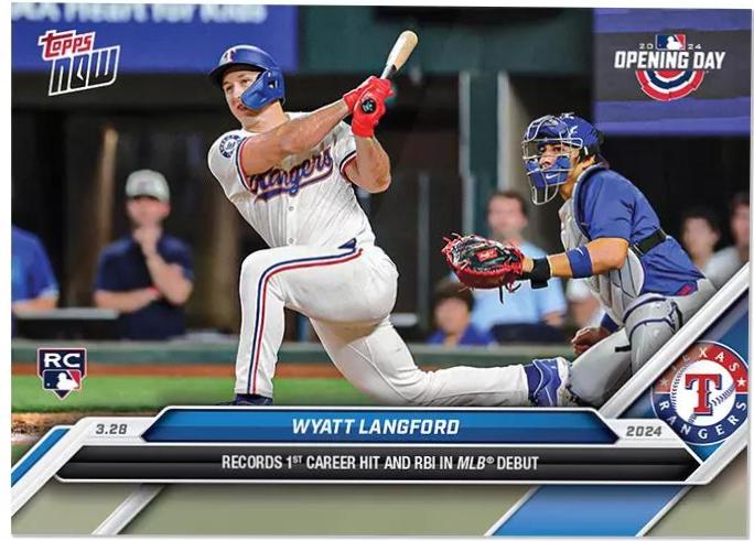 2024 Topps Now Wyatt Langford #12 card