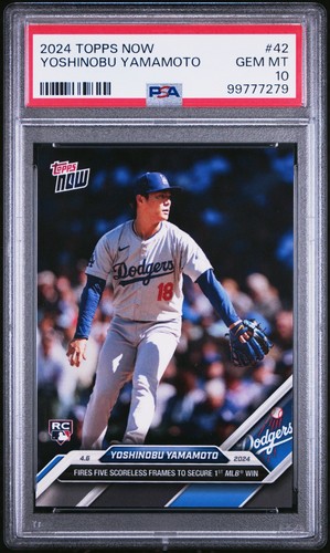 2024 Topps Now Yoshinobu Yamamoto #42 card