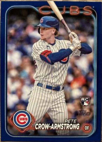 2024 Topps Pete Crow-Armstrong [Royal Blue] #407 card
