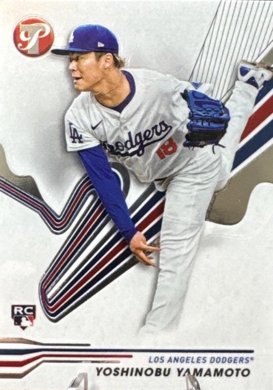 2024 Topps Pristine Yoshinobu Yamamoto #117 card