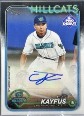 2024 Topps Pro Debut C.J. Kayfus [Autograph] #PD-15 card