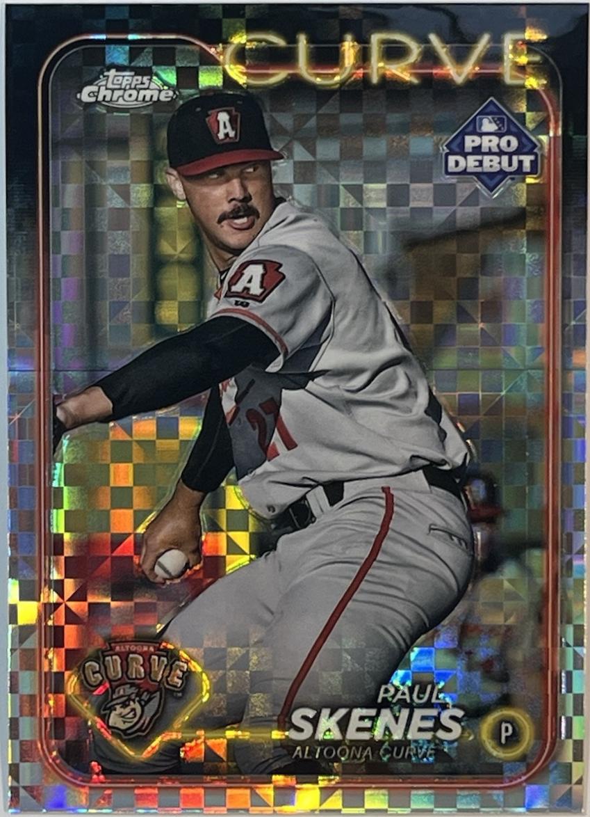 2024 Topps Pro Debut Chrome Paul Skenes [X-Fractor] #PDC-140 card