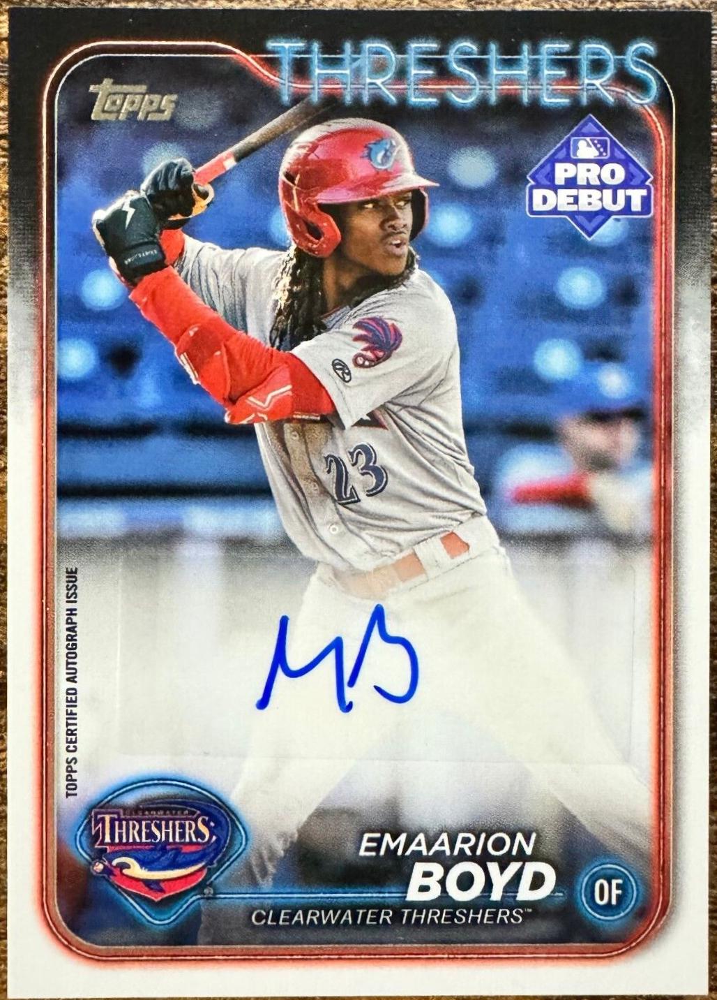 2024 Topps Pro Debut Emaarion Boyd [Autograph] #PD-2 card