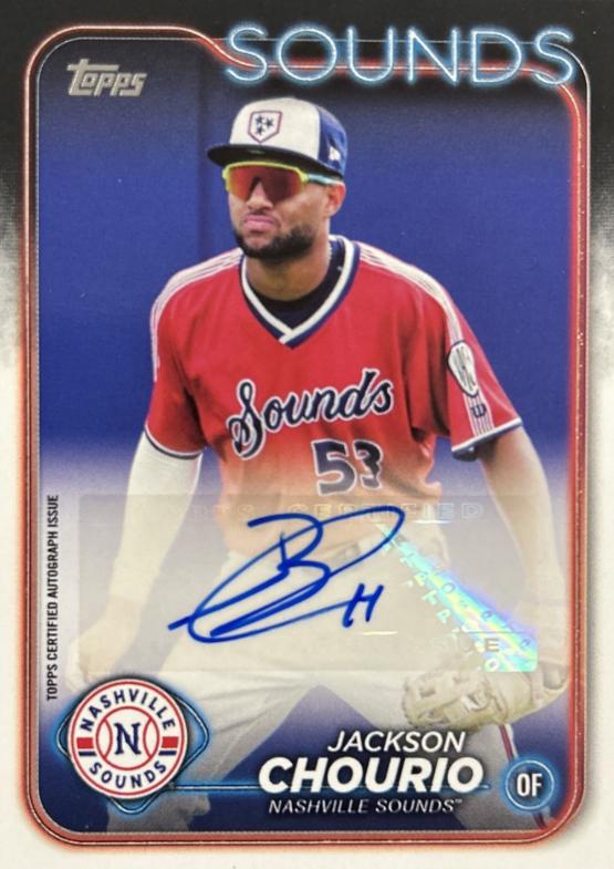 2024 Topps Pro Debut Jackson Chourio [Autograph] #PD-104 card