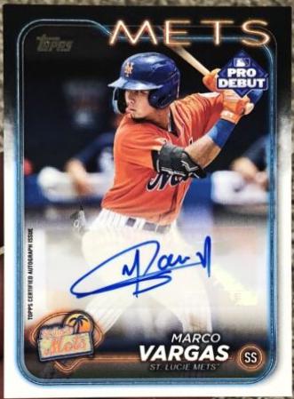 2024 Topps Pro Debut Marco Vargas #PD-158 card