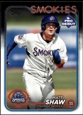 2024 Topps Pro Debut Matt Shaw #PD-133 card