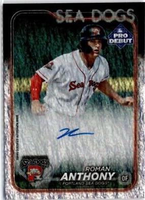 2024 Topps Pro Debut Roman Anthony [Sparkle Foil Autograph] #PD-39 card