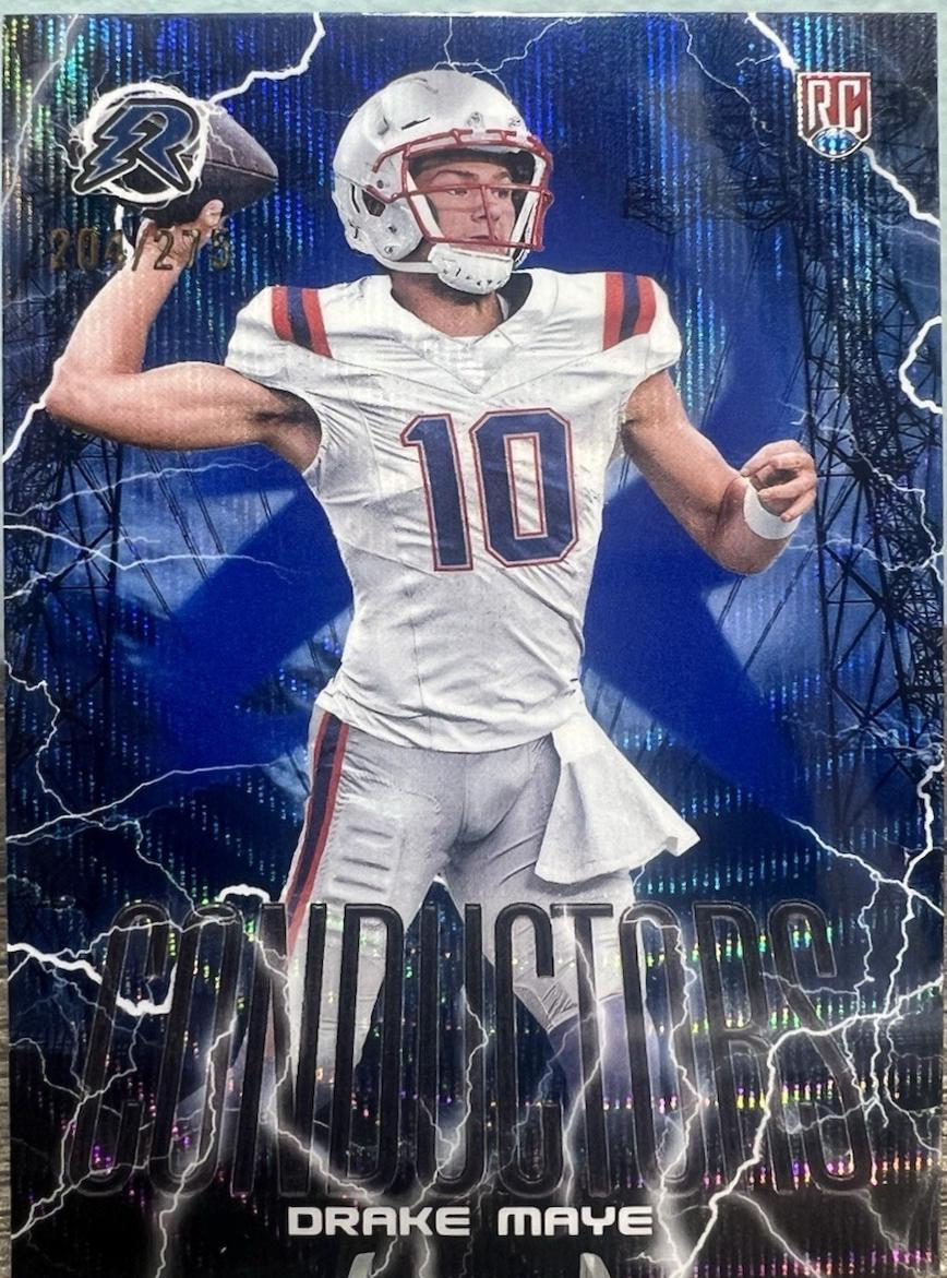 2024 Topps Resurgence Conductors Drake Maye [Navy] #C-7 card