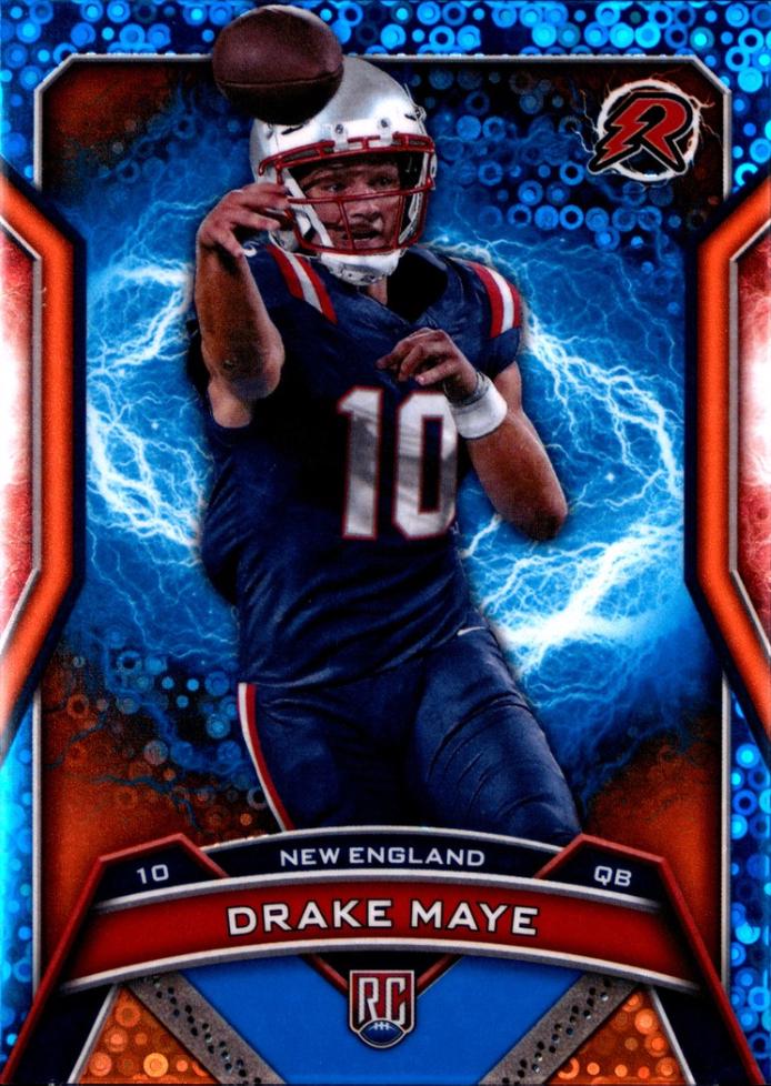 2024 Topps Resurgence Drake Maye [Blue Orange Spark] #164 card