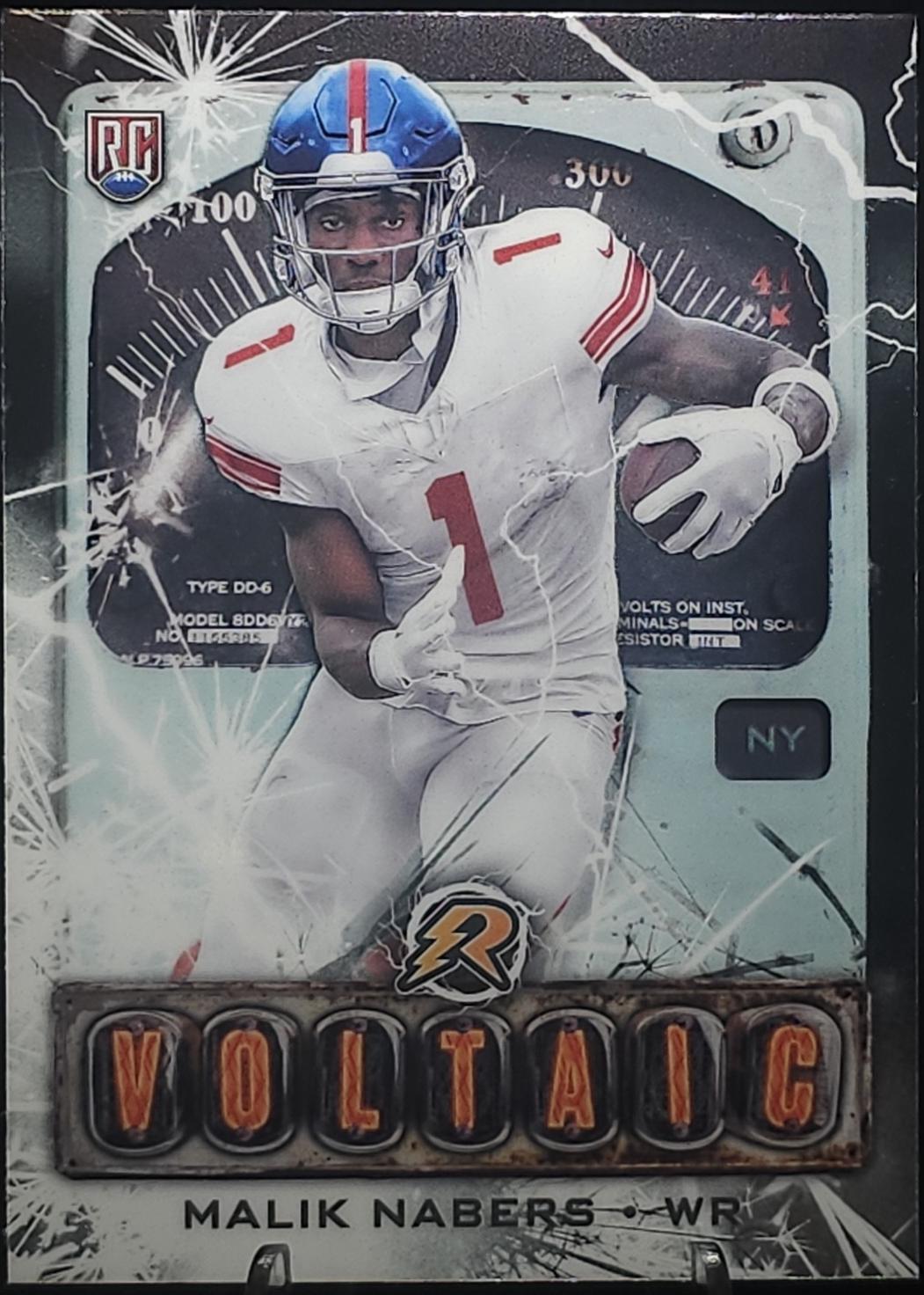 2024 Topps Resurgence Voltaic Malik Nabers #V-6 card
