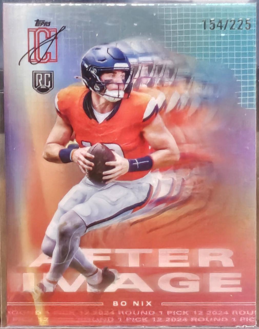 2024 Topps Signature Class After Image Bo Nix [Teal] #AI-9 card