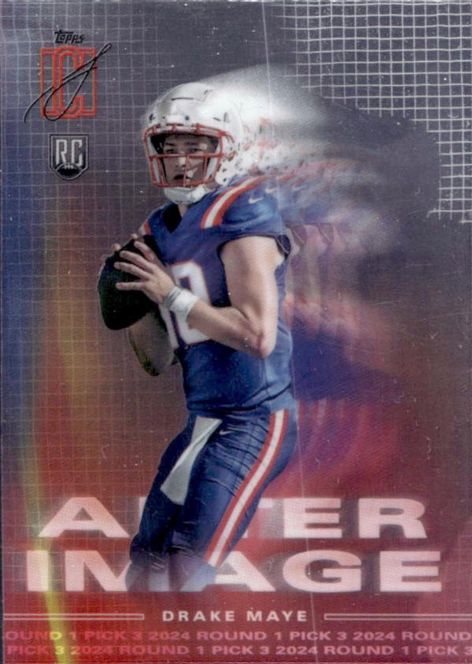 2024 Topps Signature Class After Image Drake Maye #AI-8 card