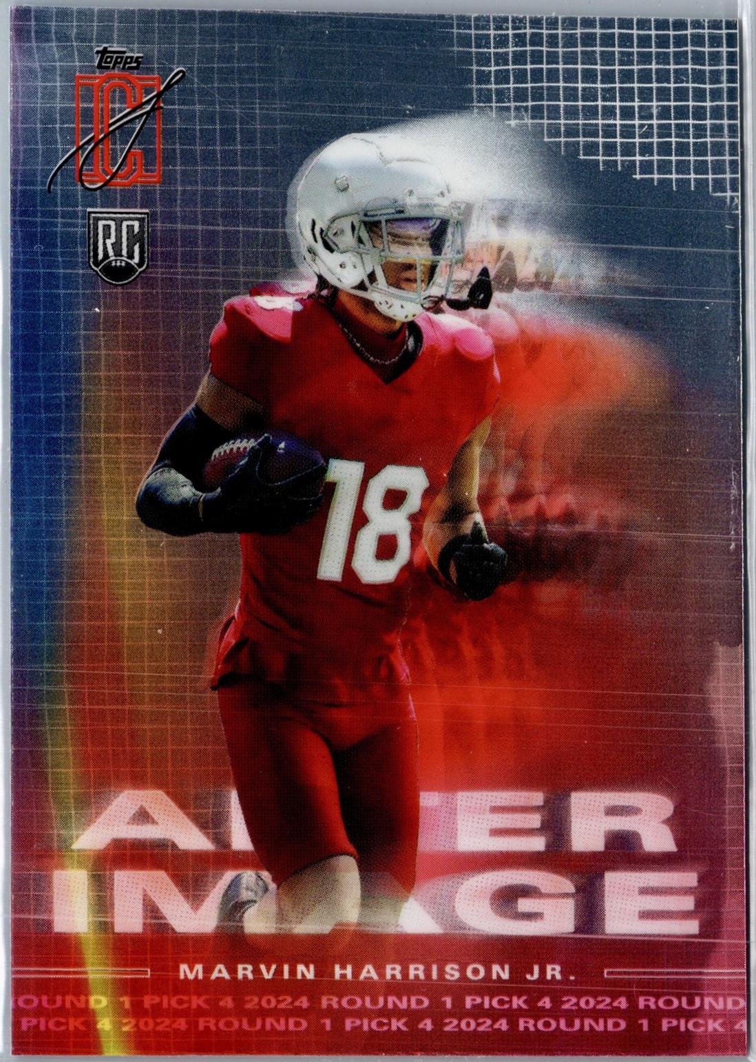 2024 Topps Signature Class After Image Marvin Harrison Jr. #AI-18 card
