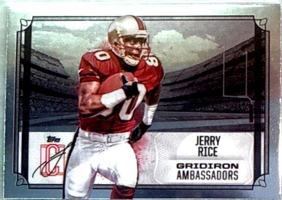 2024 Topps Signature Class Gridiron Ambassadors Jerry Rice #GA-26 card