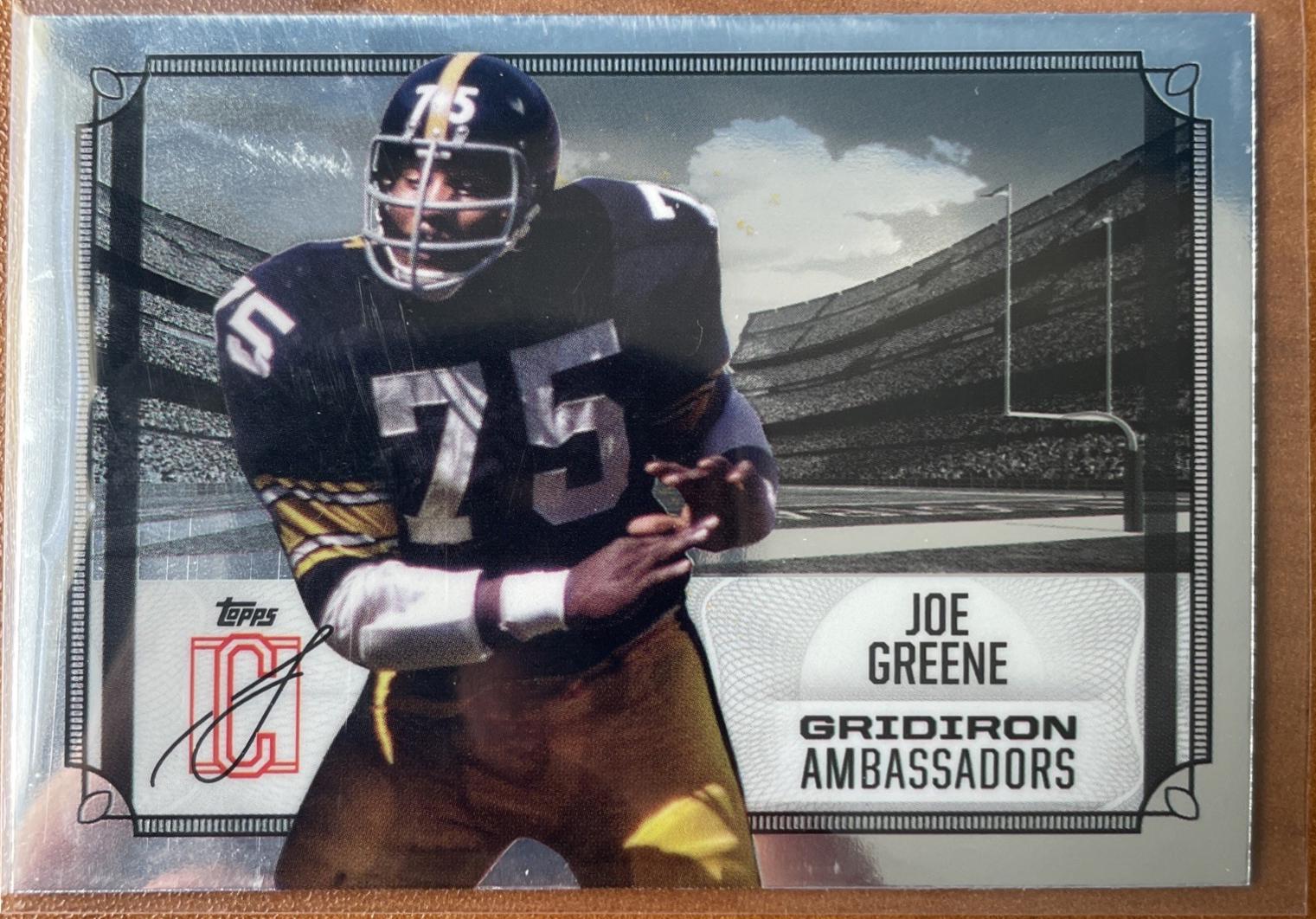 2024 Topps Signature Class Gridiron Ambassadors Joe Greene #GA-23 card