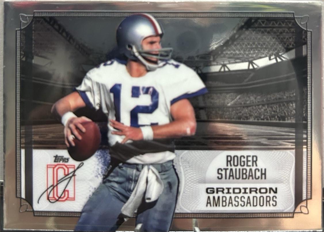 2024 Topps Signature Class Gridiron Ambassadors Roger Staubach #GA-18 card
