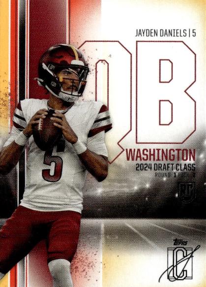 2024 Topps Signature Class Jayden Daniels [Red Yellow] #194 card