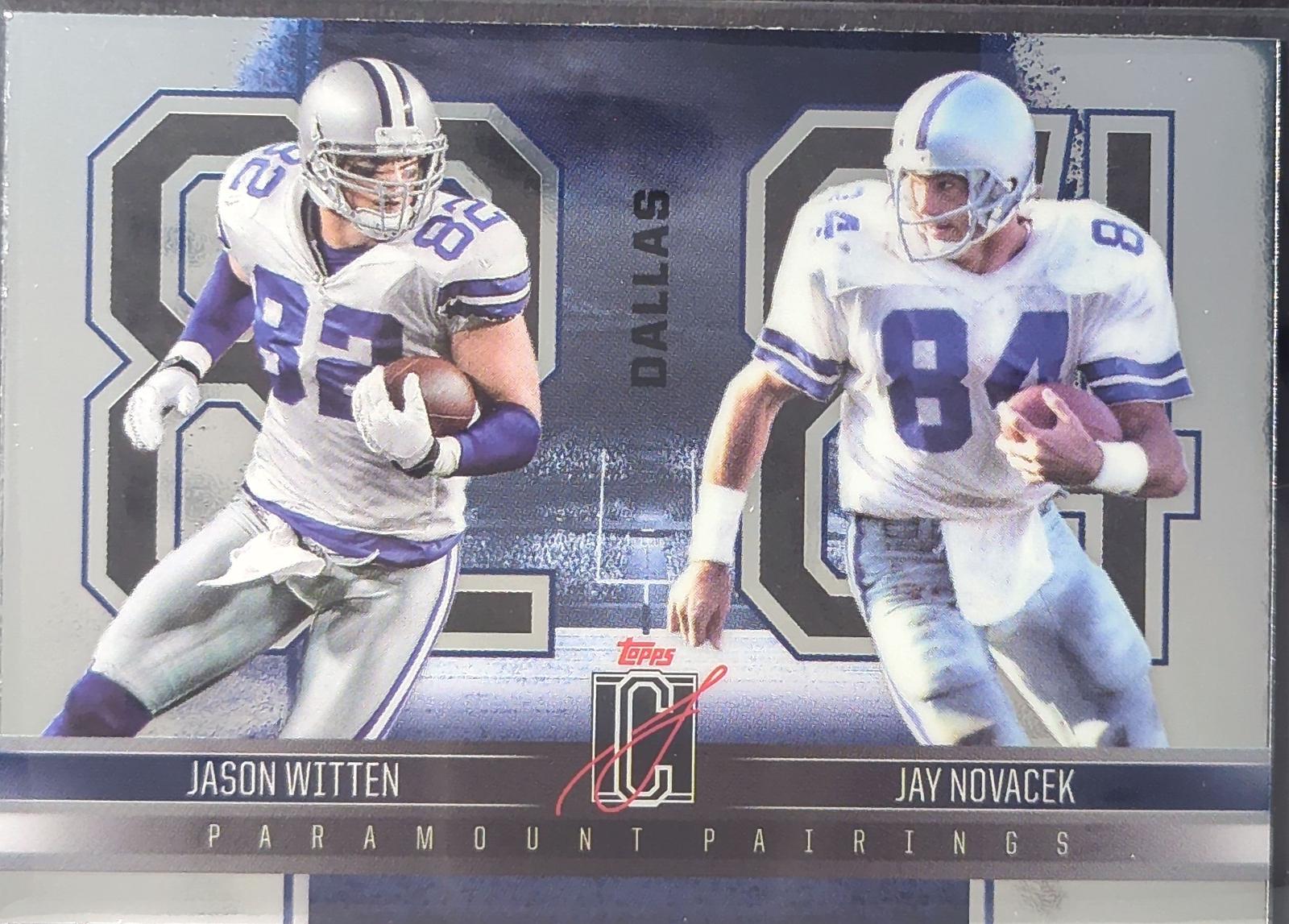 2024 Topps Signature Class Paramount Pairings Jay Novacek / Jason Witten #PP-16 card