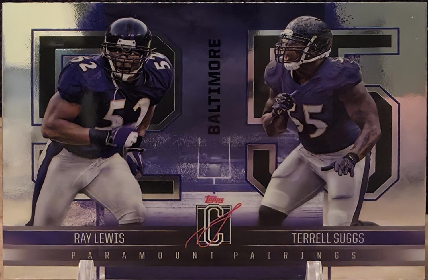 2024 Topps Signature Class Paramount Pairings Terrell Suggs / Ray Lewis #PP-14 card