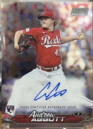 2024 Topps Stadium Club Chrome Autograph Andrew Abbott #SCCA-AA card