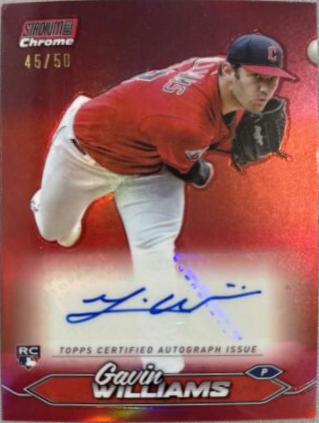 2024 Topps Stadium Club Chrome Autograph Gavin Williams #SCCA-GW card