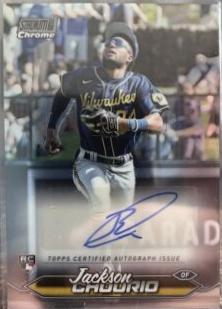 2024 Topps Stadium Club Chrome Autograph Jackson Chourio #SCCA-JCH card