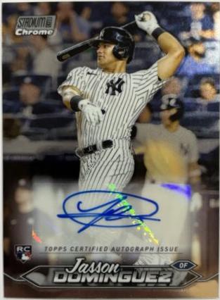 2024 Topps Stadium Club Chrome Autograph Jasson Dominguez #SCCA-JD card