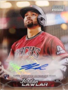 2024 Topps Stadium Club Chrome Autograph Jordan Lawlar #SCCA-JL card