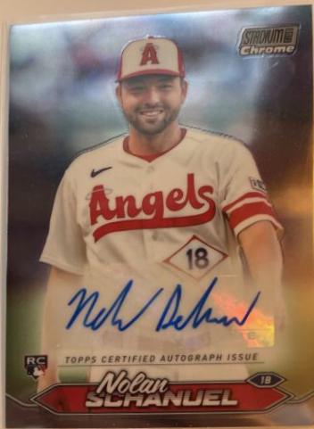 2024 Topps Stadium Club Chrome Autograph Nolan Schanuel #SCCA-NS card