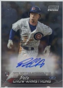 2024 Topps Stadium Club Chrome Autograph Pete Crow-Armstrong #SCCA-PC card