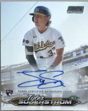 2024 Topps Stadium Club Chrome Autograph Tyler Soderstrom #SCCA-TS card