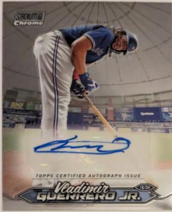 2024 Topps Stadium Club Chrome Autograph Vladimir Guerrero Jr. #SCCA-VG card