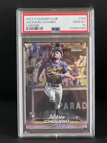 2024 Topps Stadium Club Jackson Chourio [Chrome] #184 card