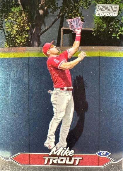 2024 Topps Stadium Club Mike Trout [Chrome] #1 card