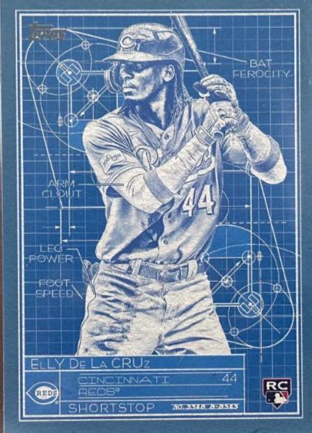 2024 Topps Superstar Blueprint Elly De La Cruz [Blue] #SB-15 card