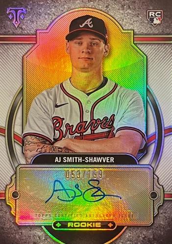 2024 Topps Triple Threads Rookie Autograph AJ Smith-Shawver #RA-AS card