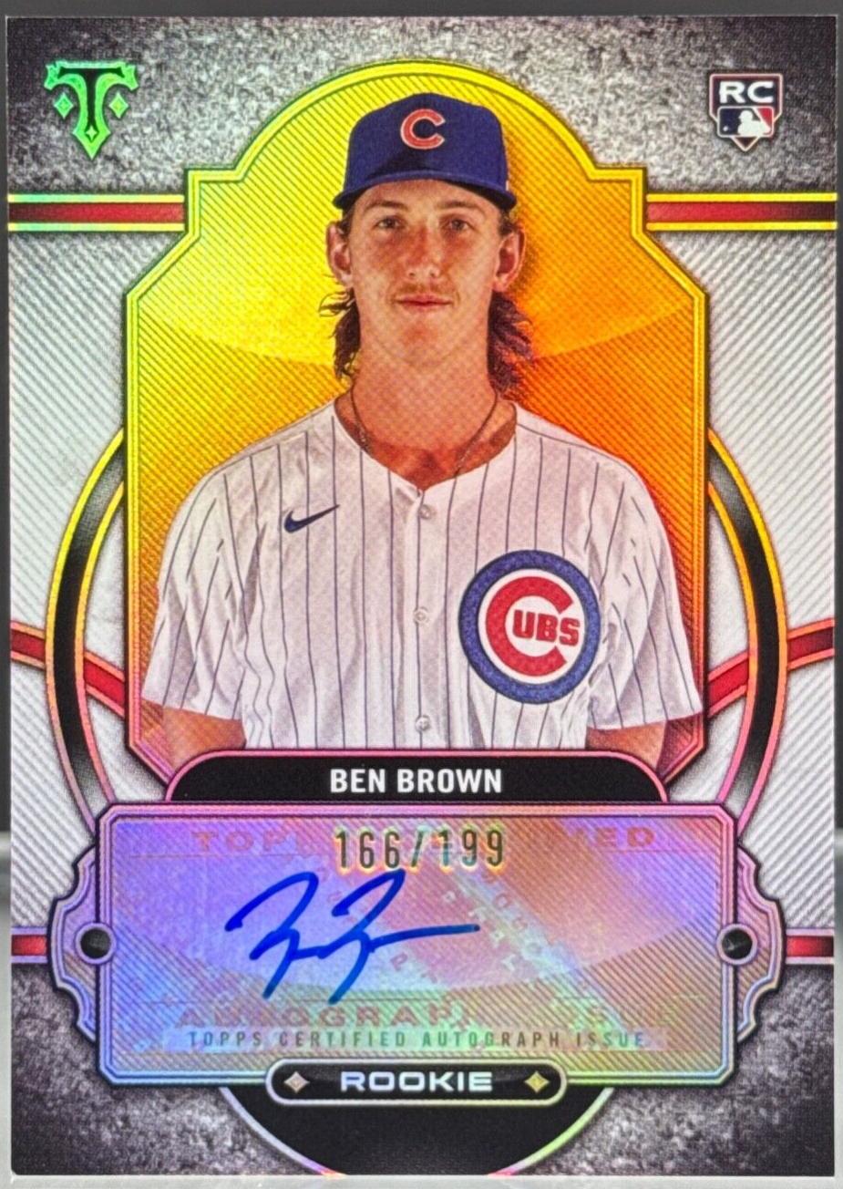 2024 Topps Triple Threads Rookie Autograph Ben Brown #RA-BRO card