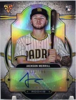2024 Topps Triple Threads Rookie Autograph Jackson Merrill #RA-JM card