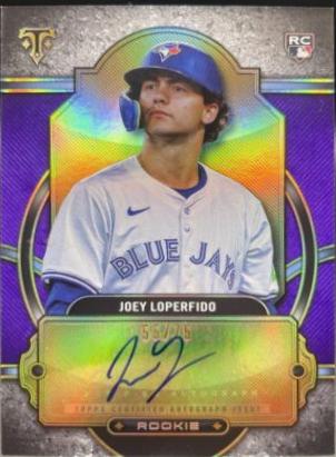 2024 Topps Triple Threads Rookie Autograph Joey Loperfido #RA-LOP card