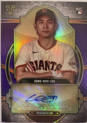 2024 Topps Triple Threads Rookie Autograph Jung Hoo Lee [Amethyst] #RA-LEE card